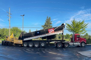 total asphalt paving truck